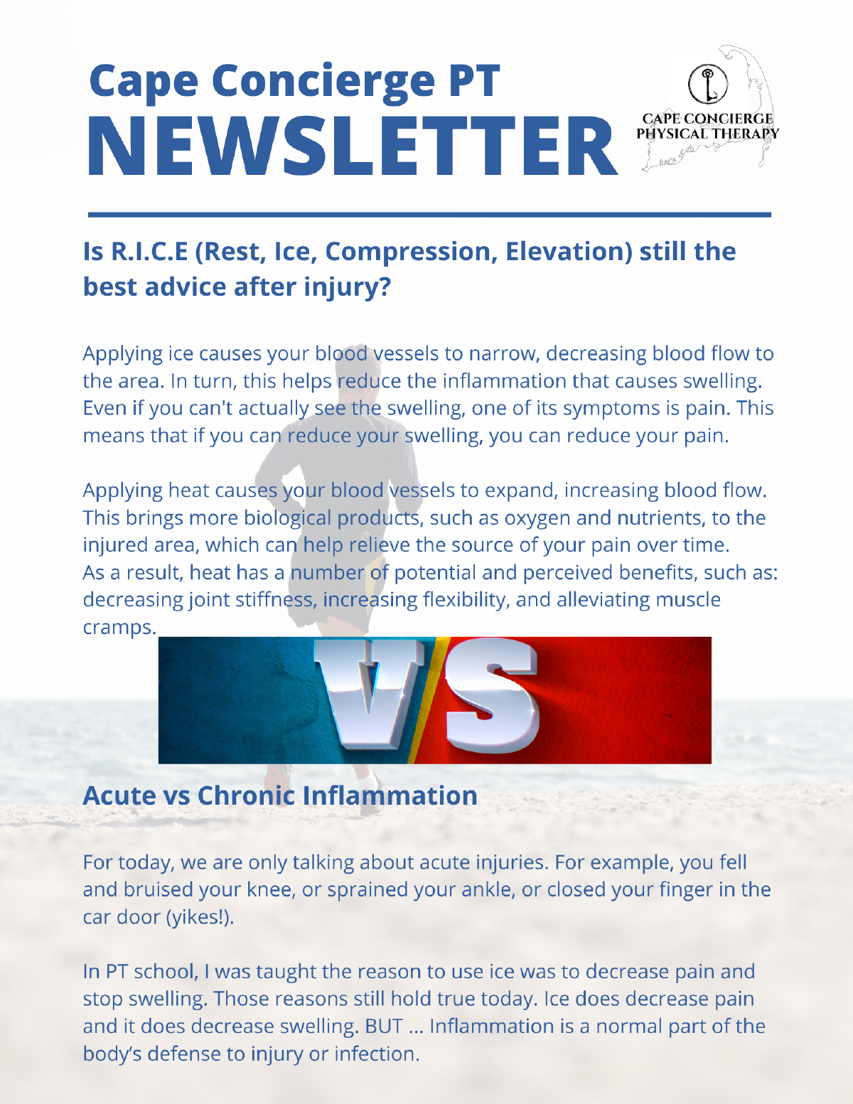 Is R.I.C.E (Rest, Ice, Compression, Elevation) still the best advice after injury?