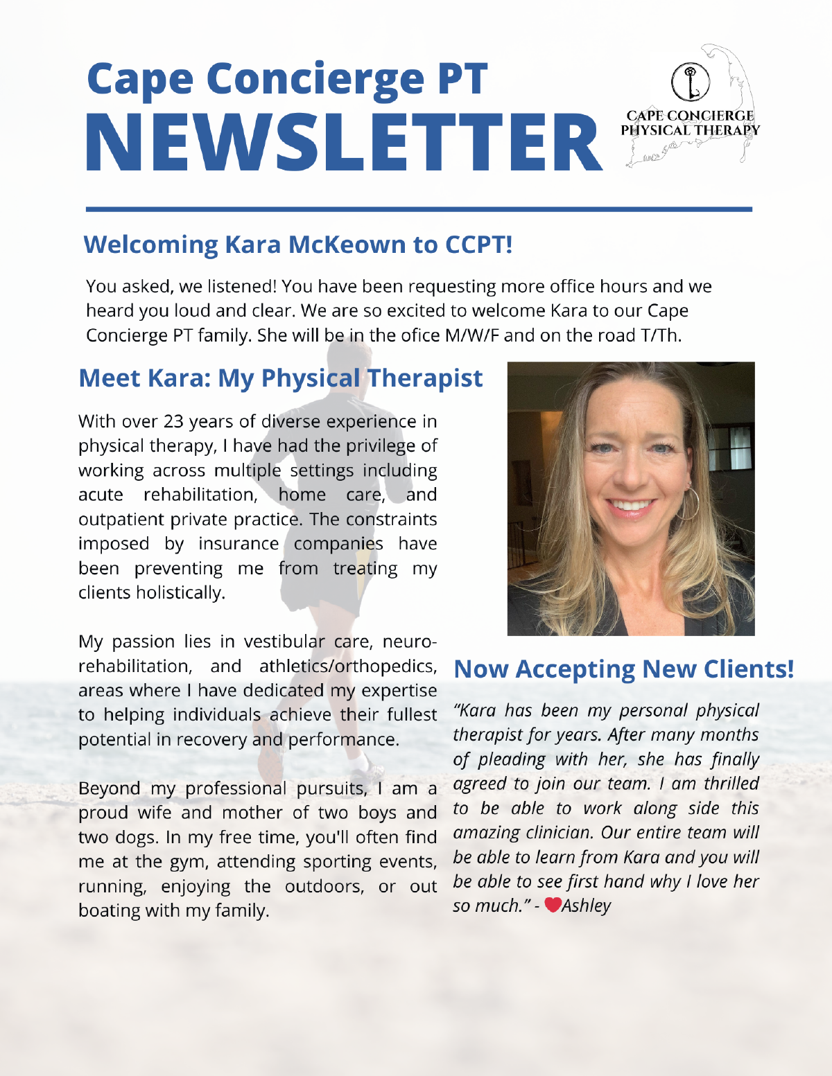 Welcoming Kara McKeown to CCPT!