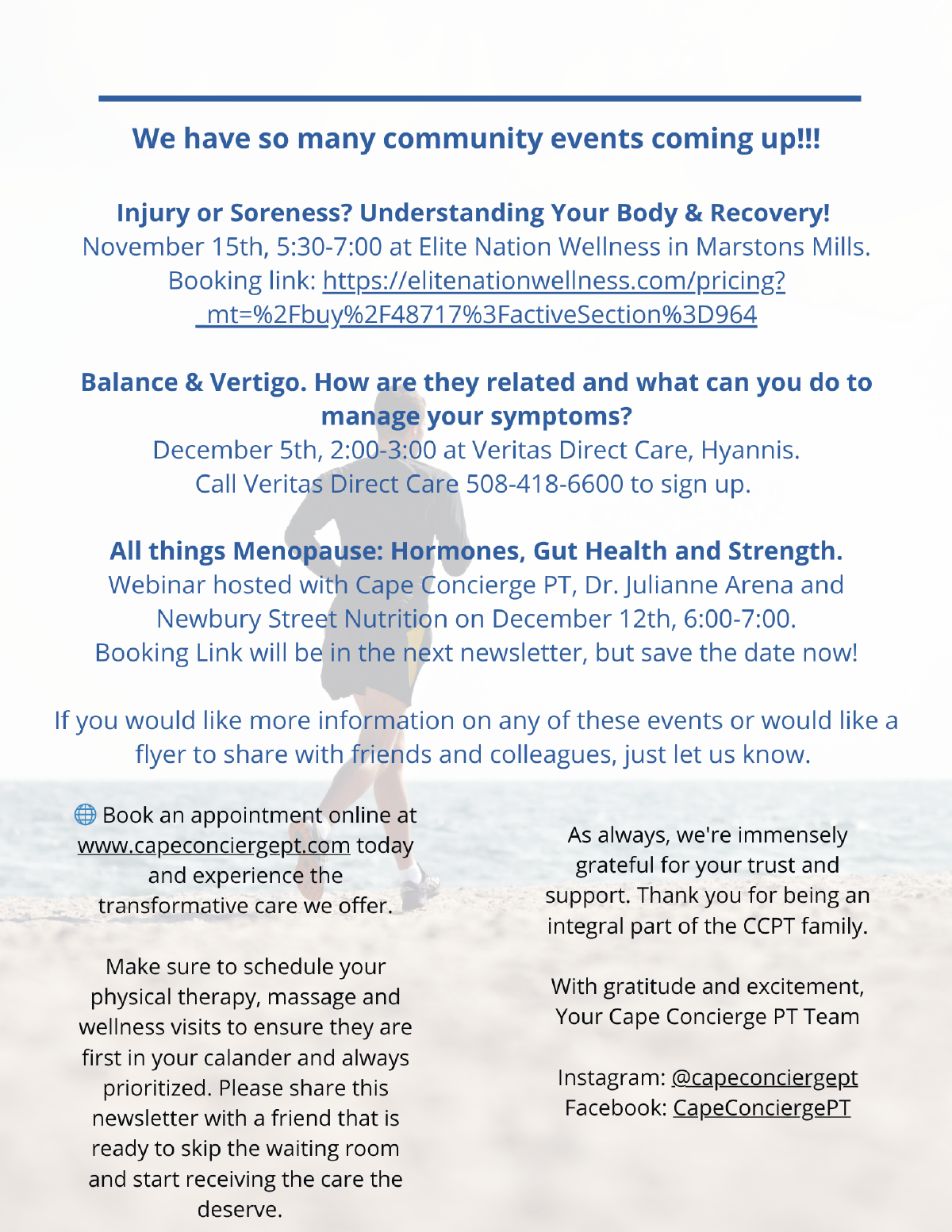 We have so many community events coming up!!!