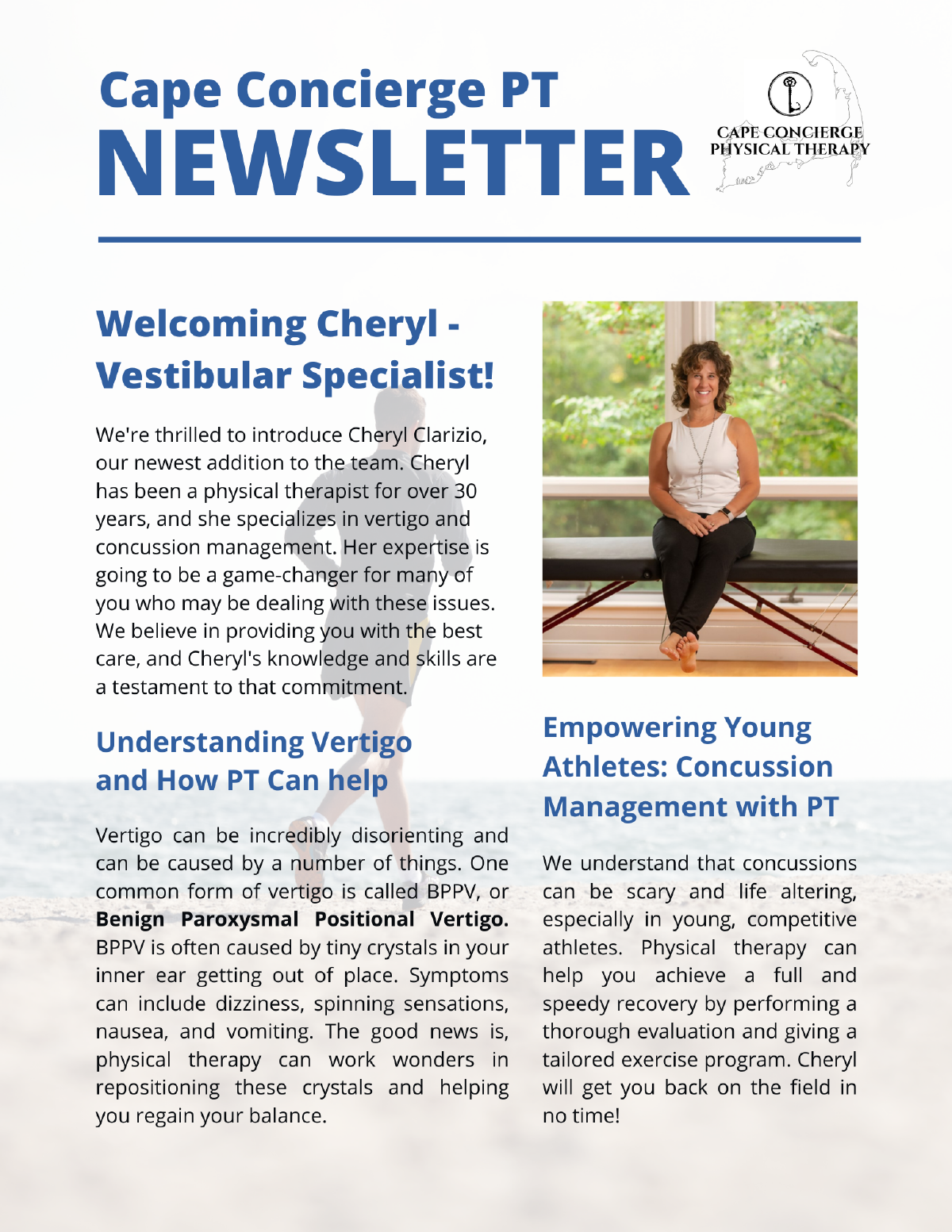 Welcoming Cheryl Vestibular Specialist!