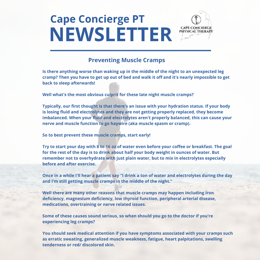 Preventing Muscle Cramps