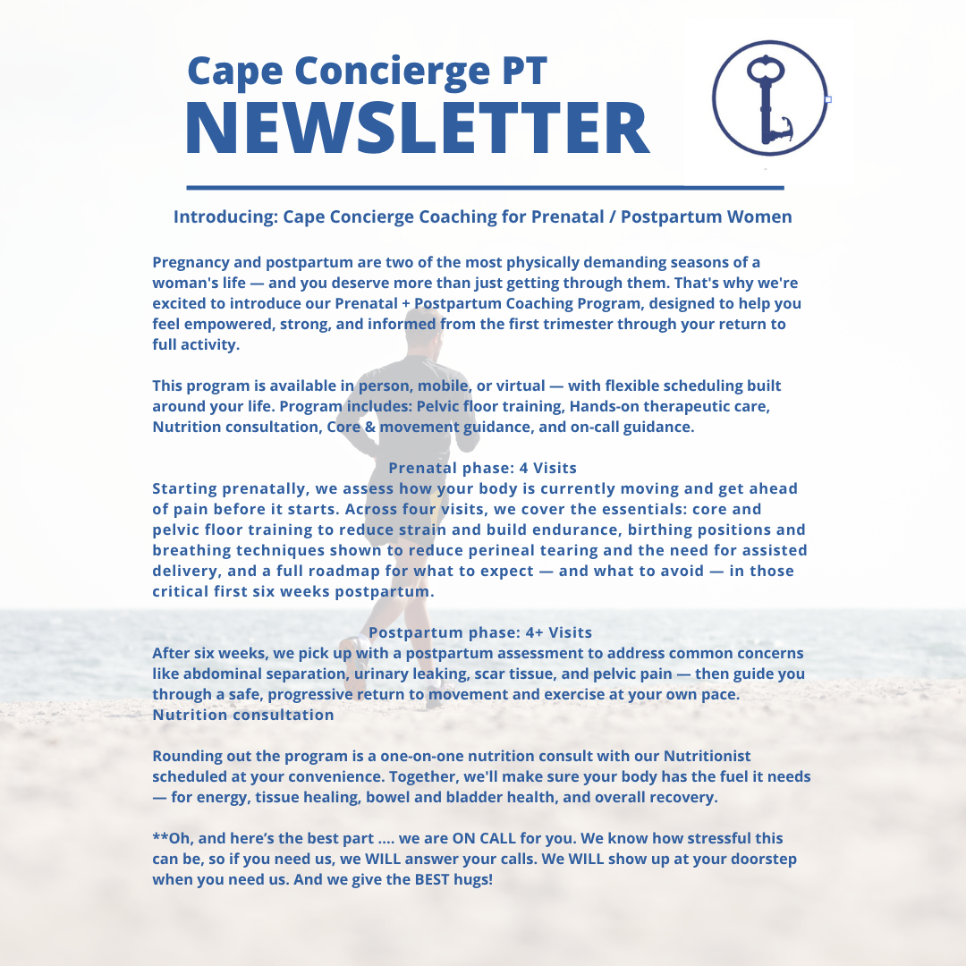 Introducing: Cape Concierge Coaching for Prenatal / Postpartum Women